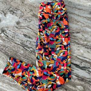 OS Lularoe Tiki Bird Leggings
